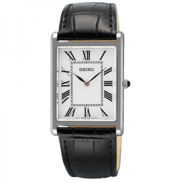 Seiko SWR103P1 Silver White Man Tank Seiko SWR103P1 Silver White Man Tank